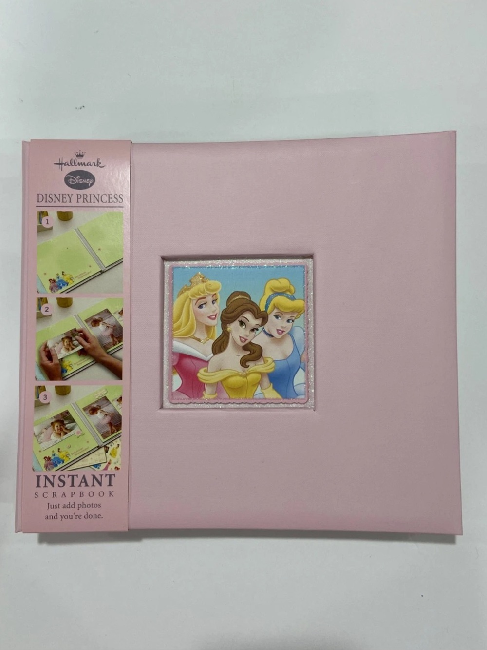 Hallmark Pink Disney Princesses Instant Scrapbook Photo Album W/Stickers NIB